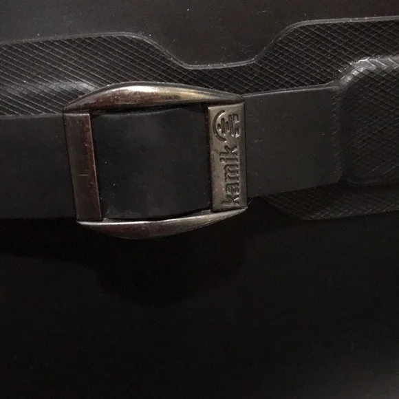 Kamik womens slip in rain boots tall side buckle size 9 black - Picture 11 of 13